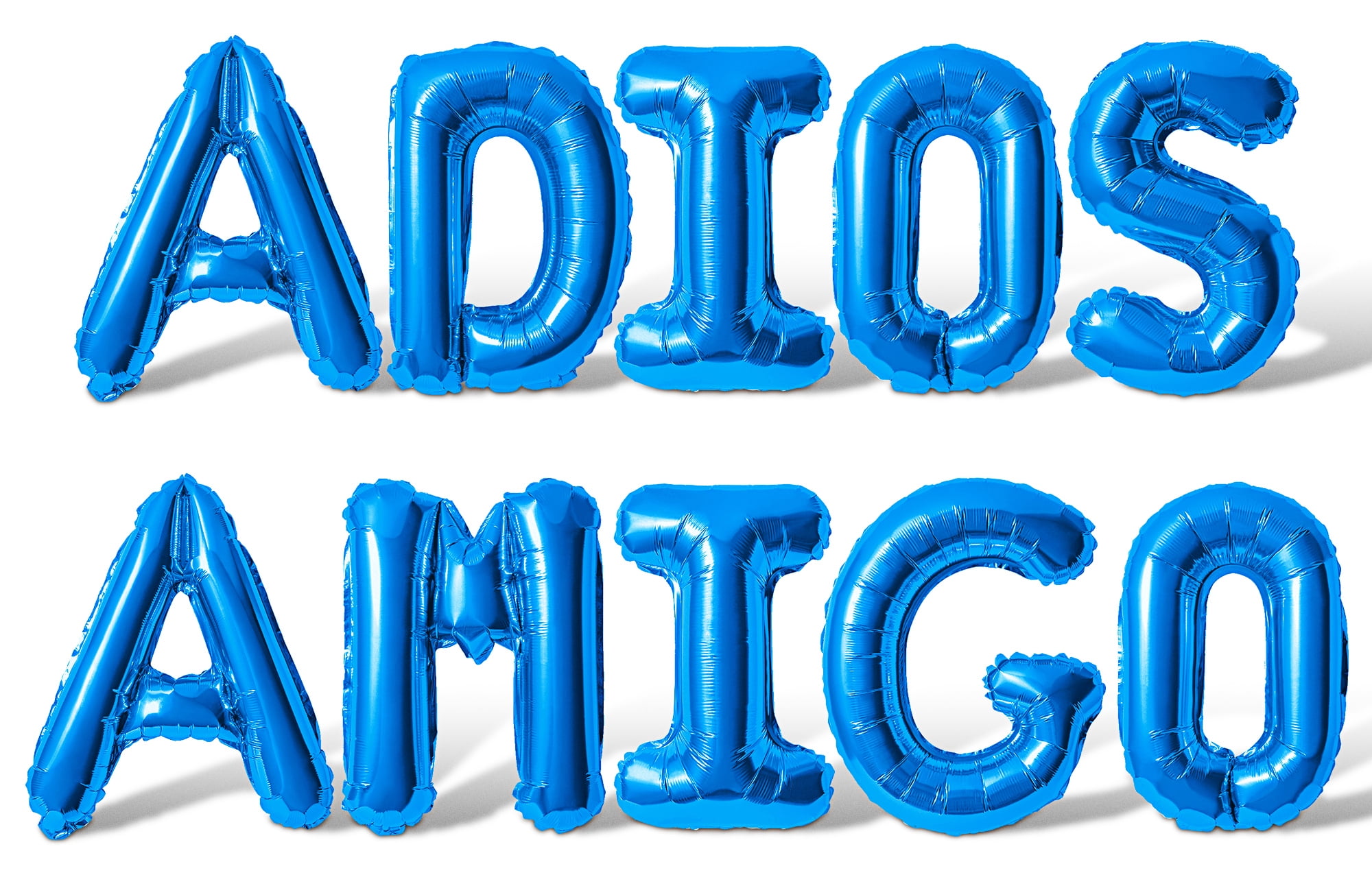 Letter Balloons - ADIOS AMIGO 16" Inch Alphabet Letters Foil Mylar ...