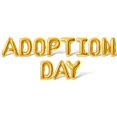 thumbnail image 1 of Letter Balloons - ADOPTION DAY 16" Inch Alphabet Letters Foil Mylar Balloon Pet Adoption Day Party Banner (Gold), 1 of 5