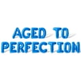 thumbnail image 1 of Letter Balloons - AGED TO PERFECTION 16" Inch Alphabet Letters Foil Mylar Balloon Birthday Party Banner (Blue), 1 of 5