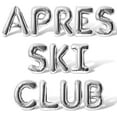 thumbnail image 1 of Letter Balloons - APRES SKI CLUB 16" Inch Alphabet Letters Foil Mylar Balloon Apres Ski Party Banner (Silver), 1 of 5
