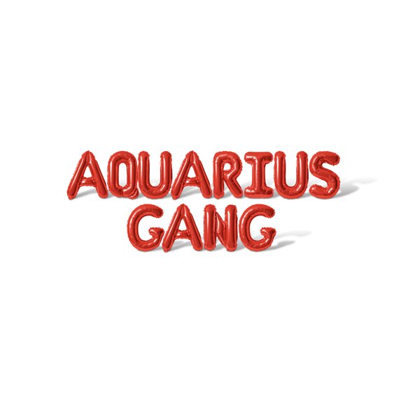 Letter Balloons - AQUARIUS GANG 16" Inch Alphabet Letters Foil Mylar Balloon Birthday Party Banner (Red)