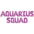 thumbnail image 1 of Letter Balloons - AQUARIUS SQUAD 16" Inch Alphabet Letters Foil Mylar Balloon Aquarius Birthday Party Banner (Pink), 1 of 5