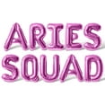 thumbnail image 1 of Letter Balloons - ARIES SQUAD 16" Inch Alphabet Letters Foil Mylar Balloon Aries Birthday Party Banner (Pink), 1 of 5