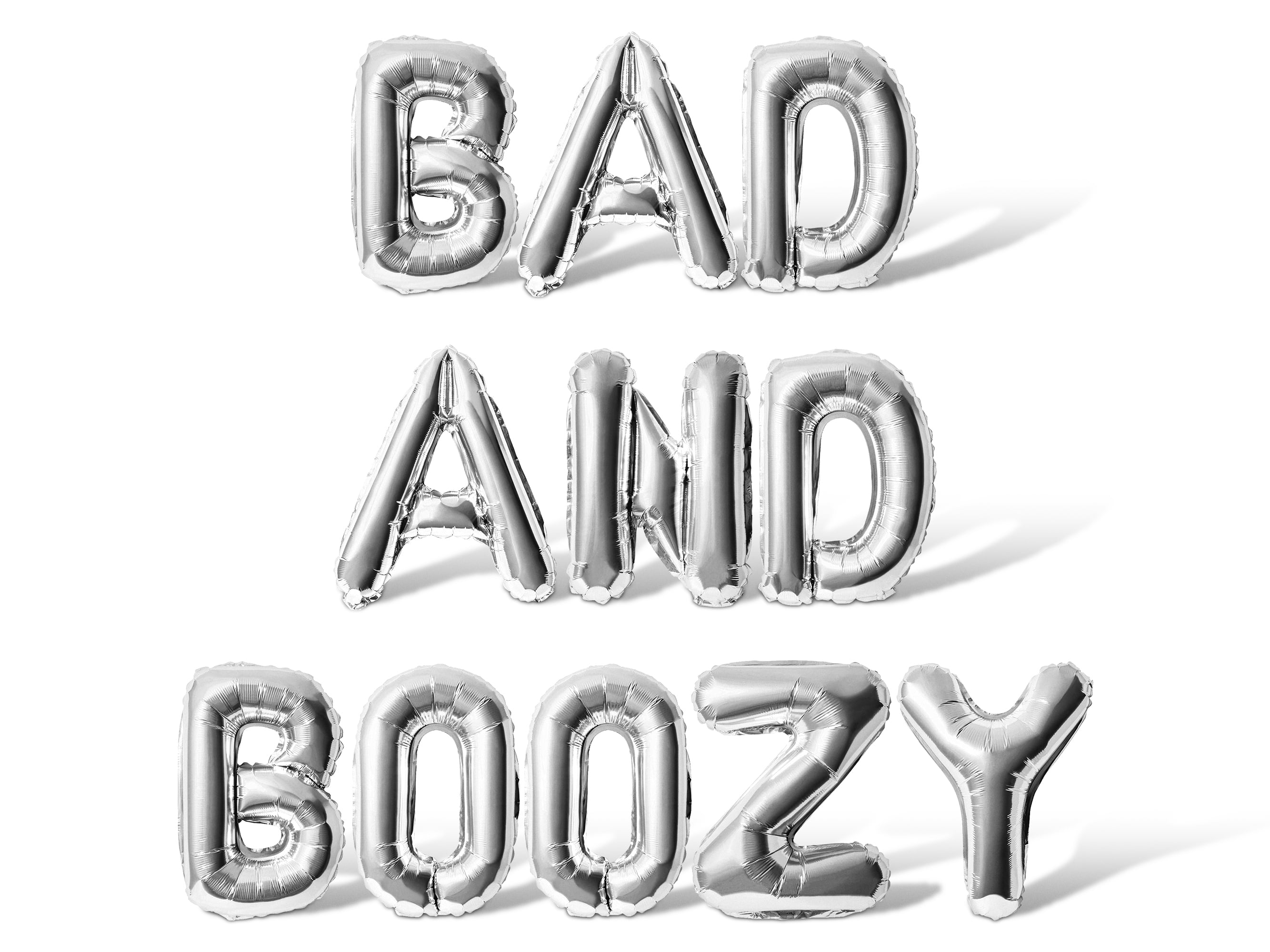 Letter Balloons - BAD AND BOOZY 16