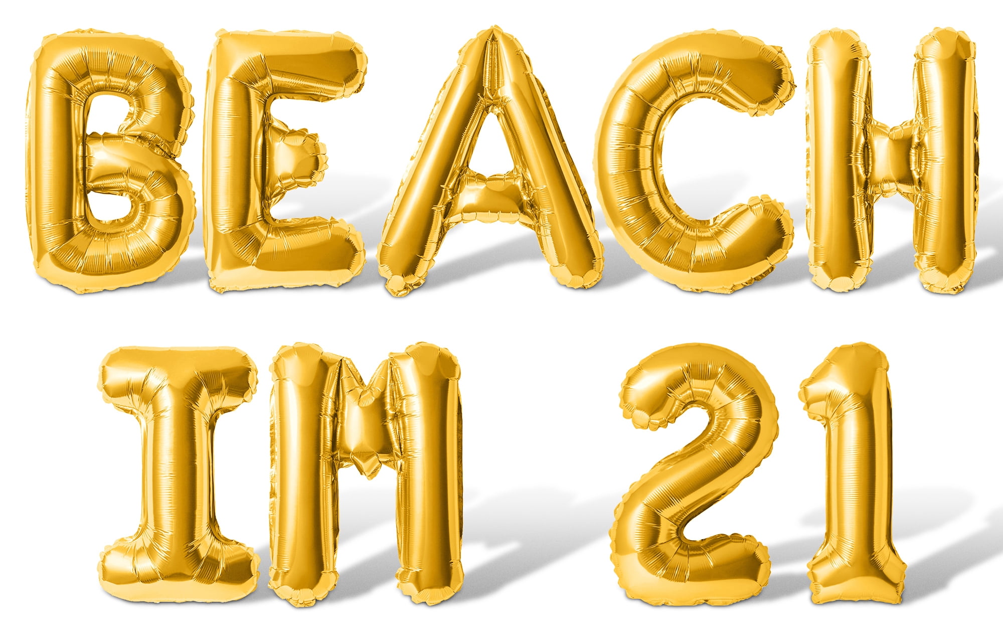 Letter Balloons - BEACH IM 21 16