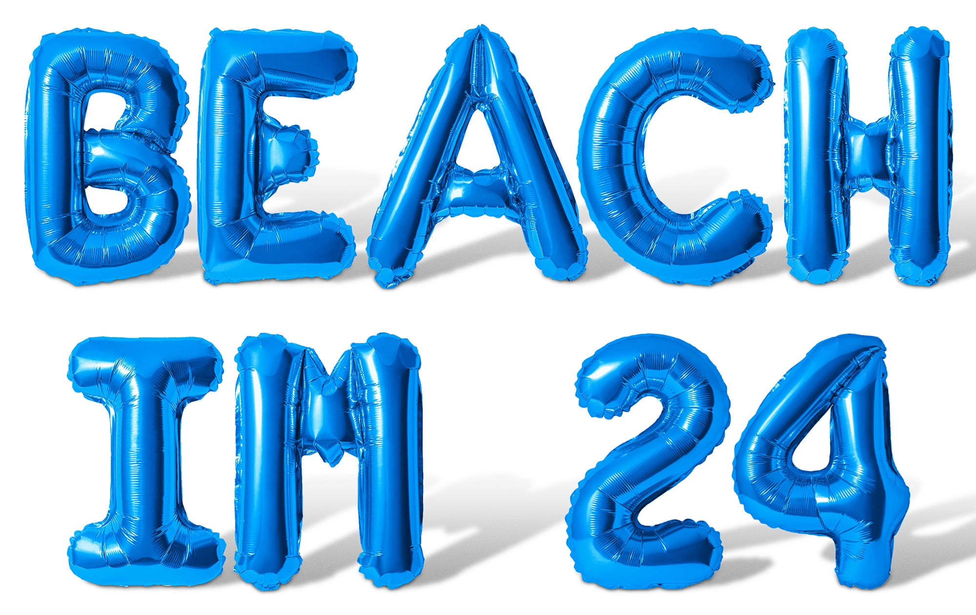 Letter Balloons - BEACH IM 24 16
