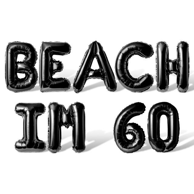 Letter Balloons - BEACH IM 60 16