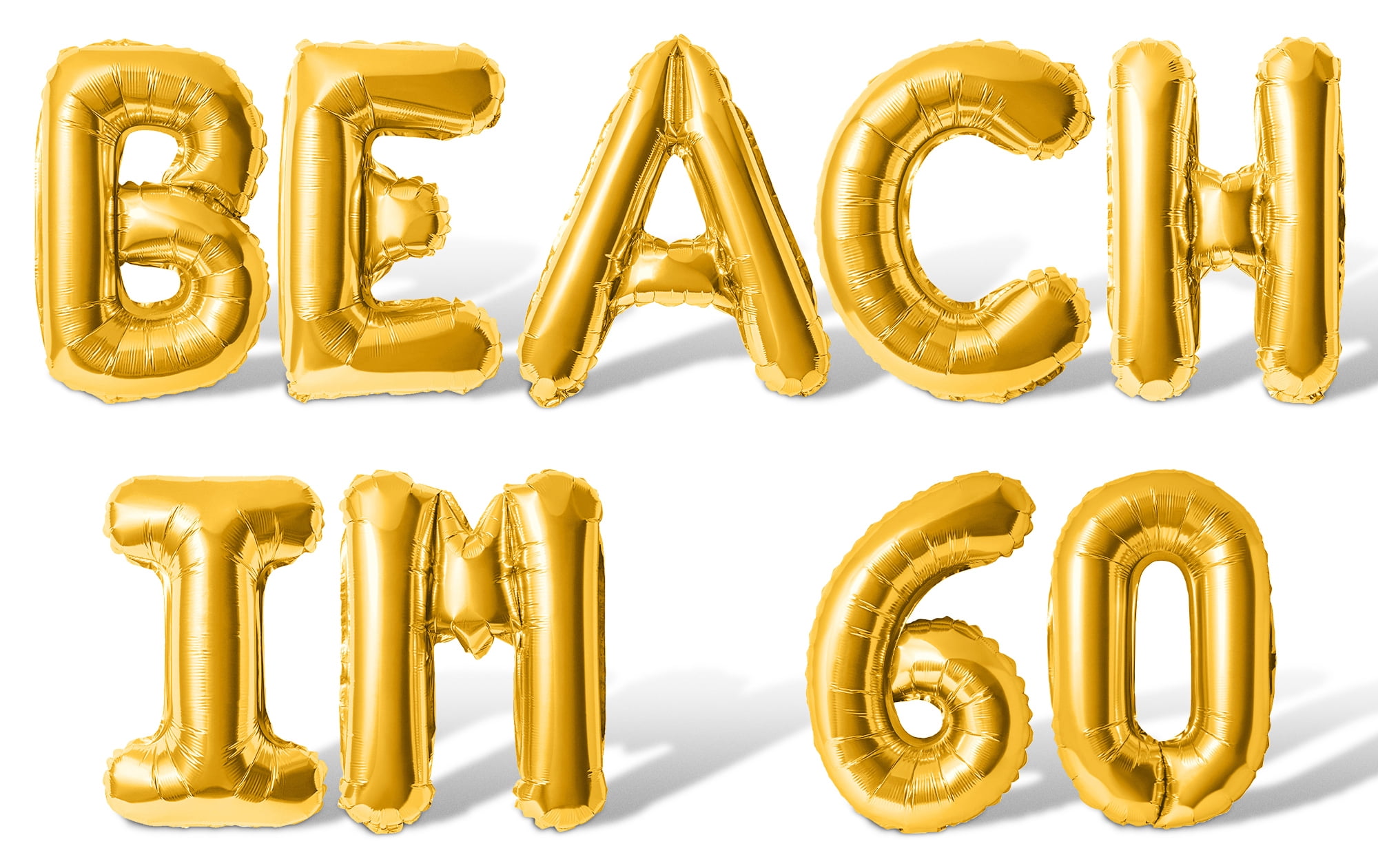 Letter Balloons - BEACH IM 60 16