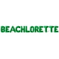 thumbnail image 1 of Letter Balloons - BEACHLORETTE 16" Inch Alphabet Letters Foil Mylar Balloon Bachelorette or Bridal Shower Party Banner (Green), 1 of 5
