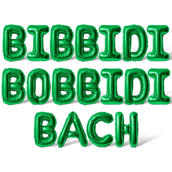 Letter Balloons - BIBBIDI BOBBIDI BACH 16" Inch Alphabet Letters Foil Mylar Balloon Bachelorette Party Banner (Green)