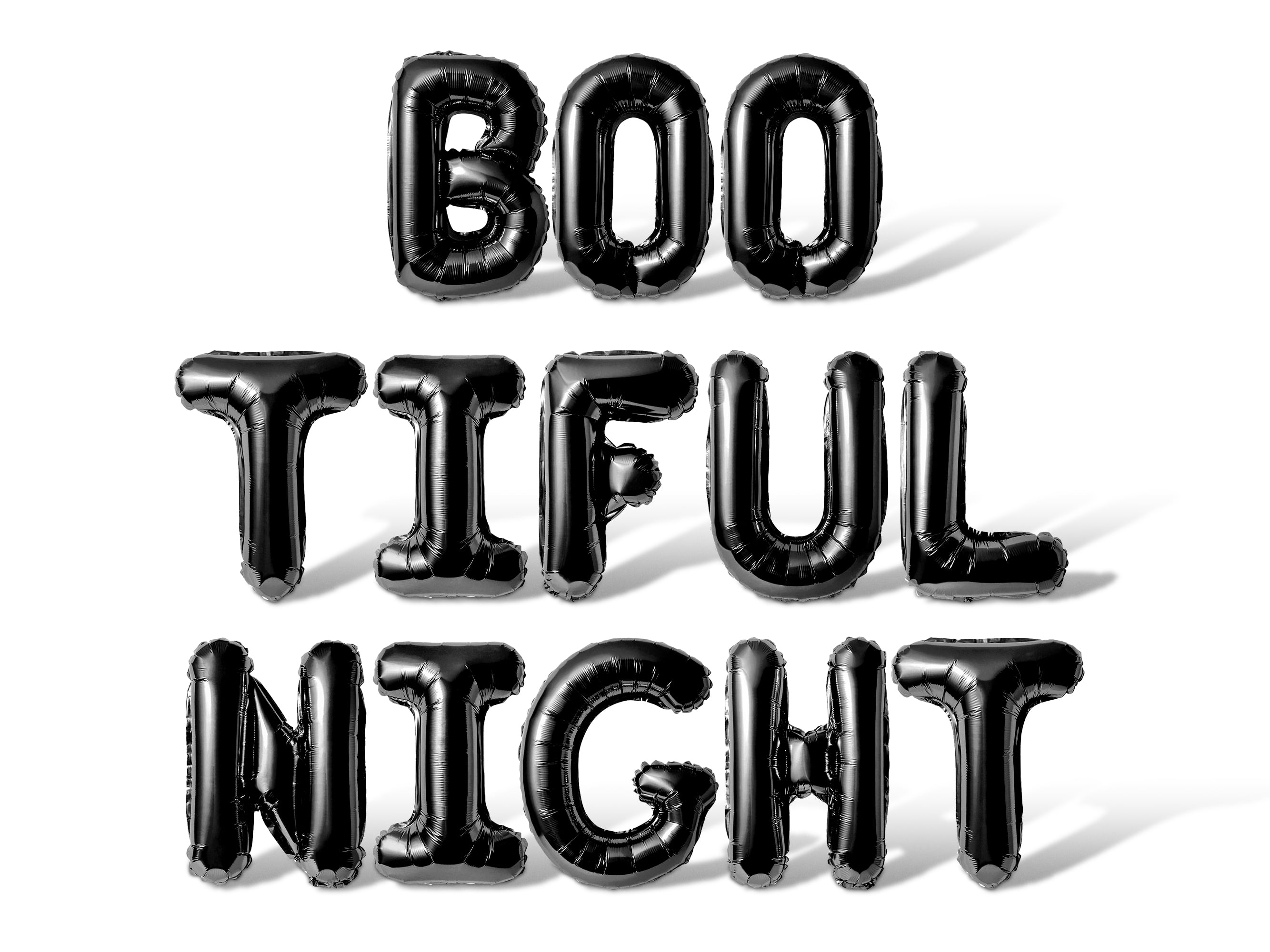 Letter Balloons - BOO TIFUL NIGHT 16