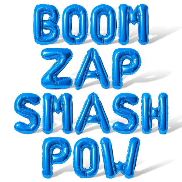 Letter Balloons - BOOM ZAP SMASH POW 16