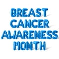 thumbnail image 1 of Letter Balloons - BREAST CANCER AWARENESS MONTH 16" Inch Alphabet Letters Foil Mylar Balloon Breast Cancer Awareness Month Party Banner (Blue), 1 of 5