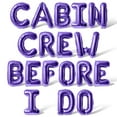 thumbnail image 1 of Letter Balloons - CABIN CREW BEFORE I DO 16" Inch Alphabet Letters Foil Mylar Balloon Bachelorette Party Banner (Purple), 1 of 5