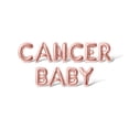 thumbnail image 1 of Letter Balloons - CANCER BABY 16" Inch Alphabet Letters Foil Mylar Balloon Birthday Party Banner (Rose Gold), 1 of 5