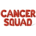 thumbnail image 1 of Letter Balloons - CANCER PARTY 16" Inch Alphabet Letters Foil Mylar Balloon Cancer Birthday Party Banner (Red), 1 of 5
