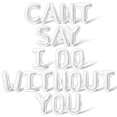 thumbnail image 1 of Letter Balloons - CANT SAY I DO WITHOUT YOU 16" Inch Alphabet Letters Foil Mylar Balloon Bridesmaid Proposal Party Banner (White), 1 of 5