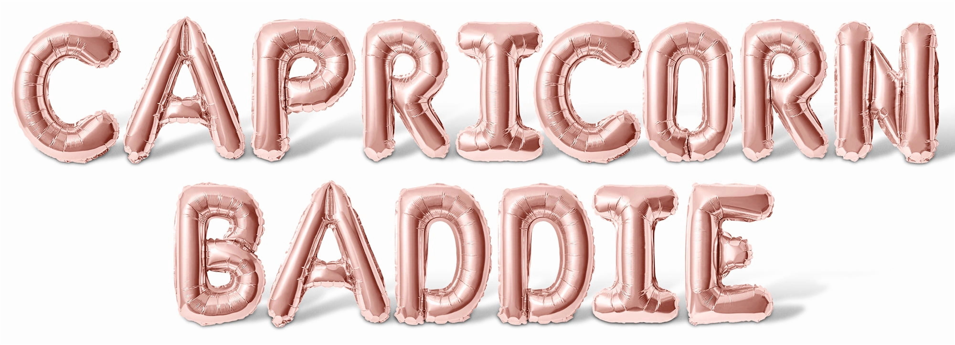Letter Balloons - CAPRICORN BADDIE 16