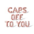 thumbnail image 1 of Letter Balloons - CAPS OFF TO YOU 16" Inch Alphabet Letters Foil Mylar Balloon Graduation Day Party Banner (Rose Gold), 1 of 5