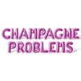 thumbnail image 1 of Letter Balloons - CHAMPAGNE PROBLEMS 16" Inch Alphabet Letters Foil Mylar Balloon Birthday Party Banner (Pink), 1 of 5