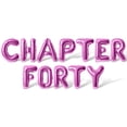 thumbnail image 1 of Letter Balloons - CHAPTER FORTY 16" Inch Alphabet Letters Foil Mylar Balloon 40th Birthday Party Banner (Pink), 1 of 5