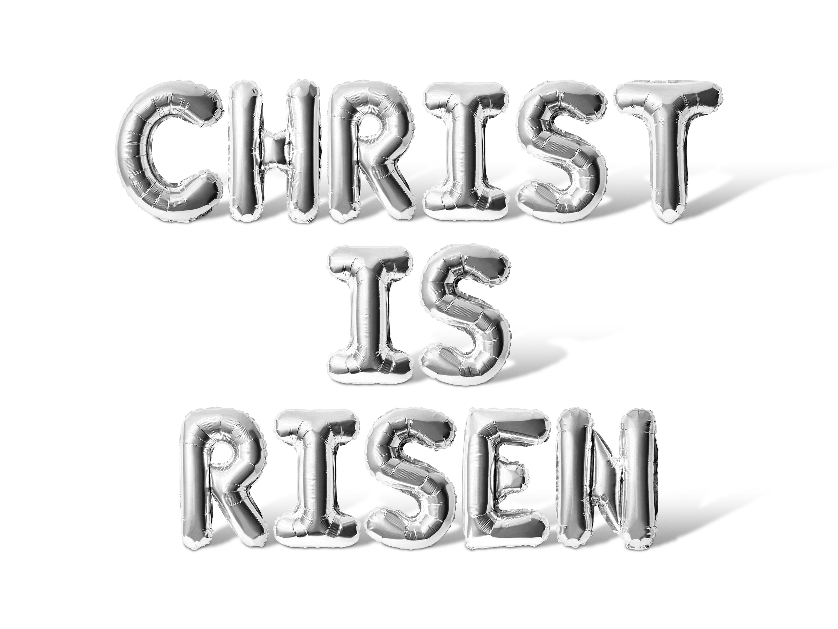 Letter Balloons - CHRIST IS RISEN 16" Inch Alphabet Letters Foil Mylar ...
