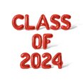 thumbnail image 1 of Letter Balloons - CLASS OF 2024 16" Inch Alphabet Letters Foil Mylar Balloon Graduation Day Party Banner (Red), 1 of 5