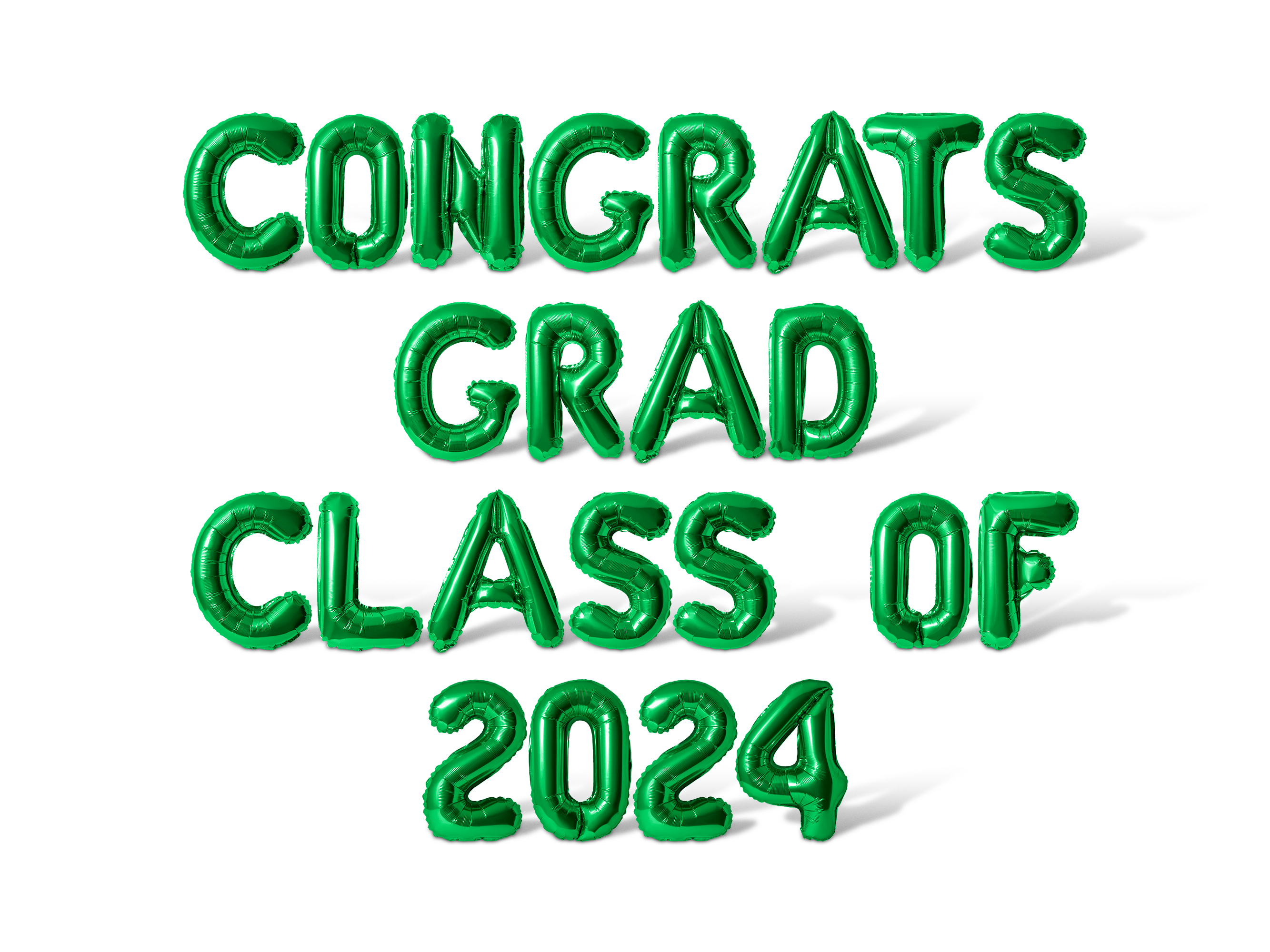 Letter Balloons - CONGRATS GRAD CLASS OF 2024 16