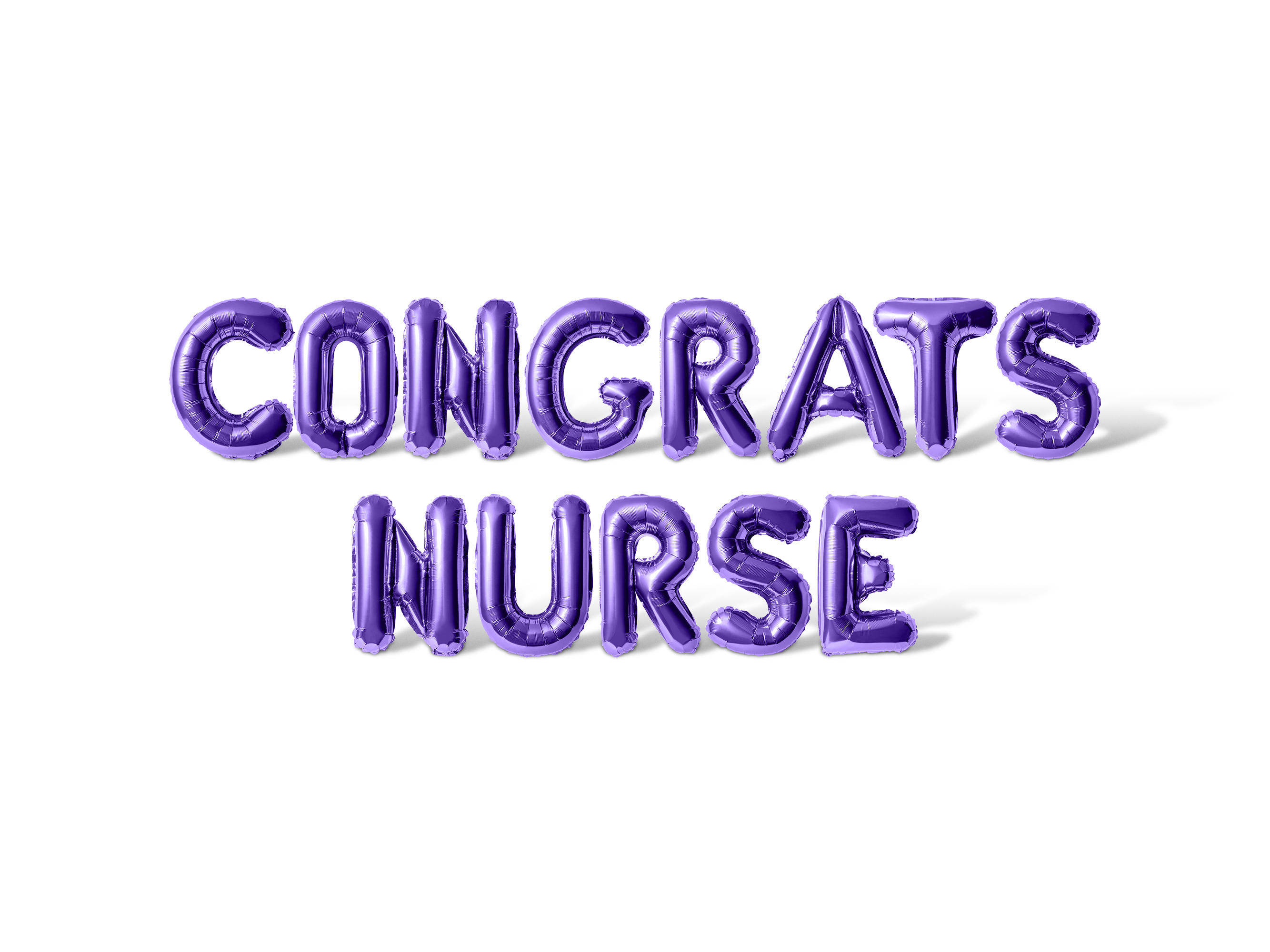 Letter Balloons CONGRATS NURSE 16" Inch Alphabet Letters Foil Mylar