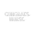 thumbnail image 1 of Letter Balloons - CONGRATS NURSE 16" Inch Alphabet Letters Foil Mylar Balloon Graduation Day Party Banner (White), 1 of 5