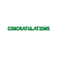 thumbnail image 1 of Letter Balloons - CONGRATULATIONS 16" Inch Alphabet Letters Foil Mylar Balloon Graduation Party Banner (Green), 1 of 5