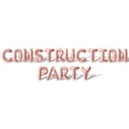thumbnail image 1 of Letter Balloons - CONSTRUCTION PARTY 16" Inch Alphabet Letters Foil Mylar Balloon CONSTRUCTION PARTY Party Banner (Rose Gold), 1 of 5