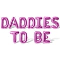 thumbnail image 1 of Letter Balloons - DADDIES TO BE 16" Inch Alphabet Letters Foil Mylar Balloon Baby Shower Party Banner (Pink), 1 of 5