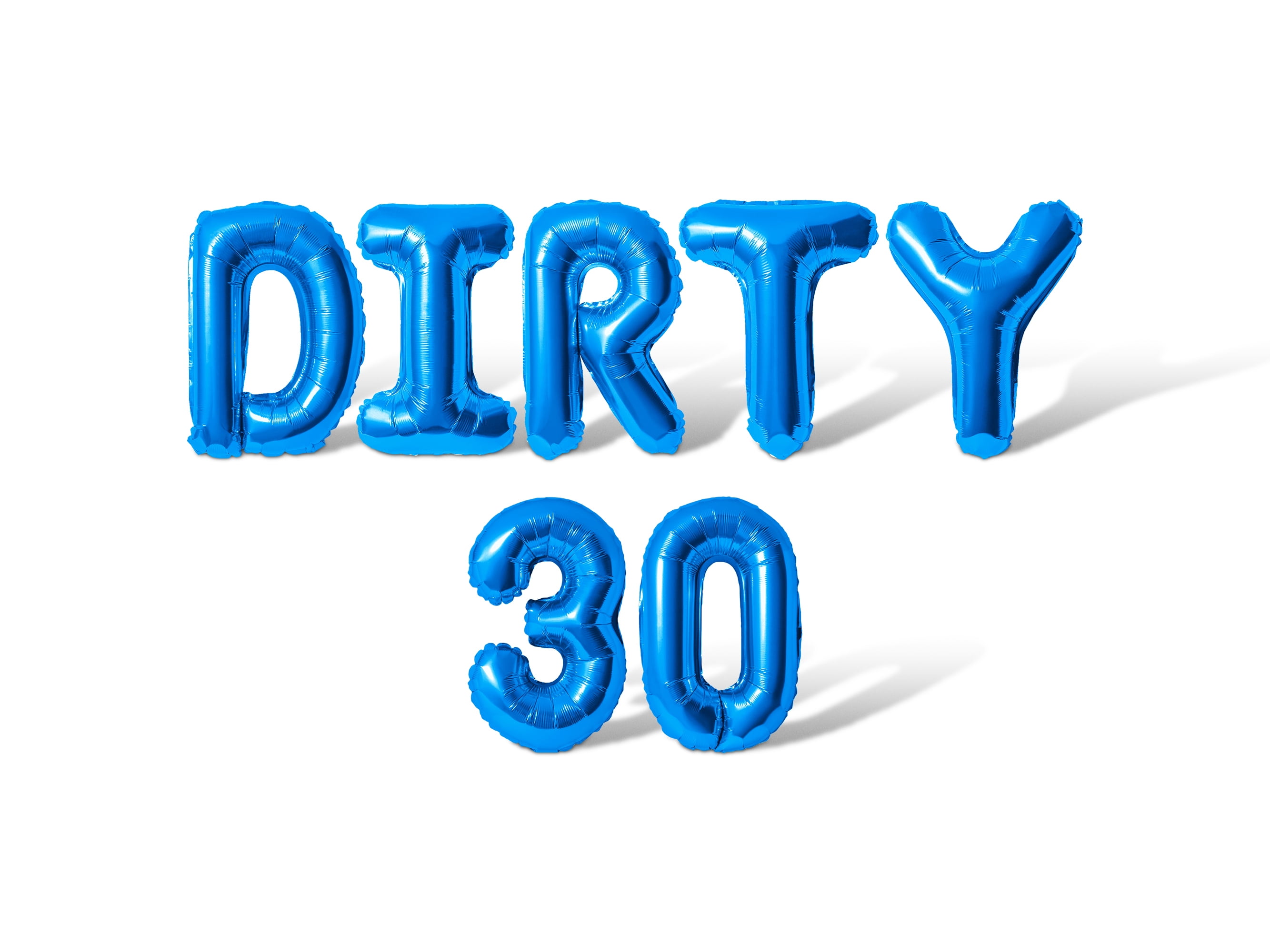 Dirty 30 Thirty Balloons 30th Birthday Party Balloon Letters Decor...