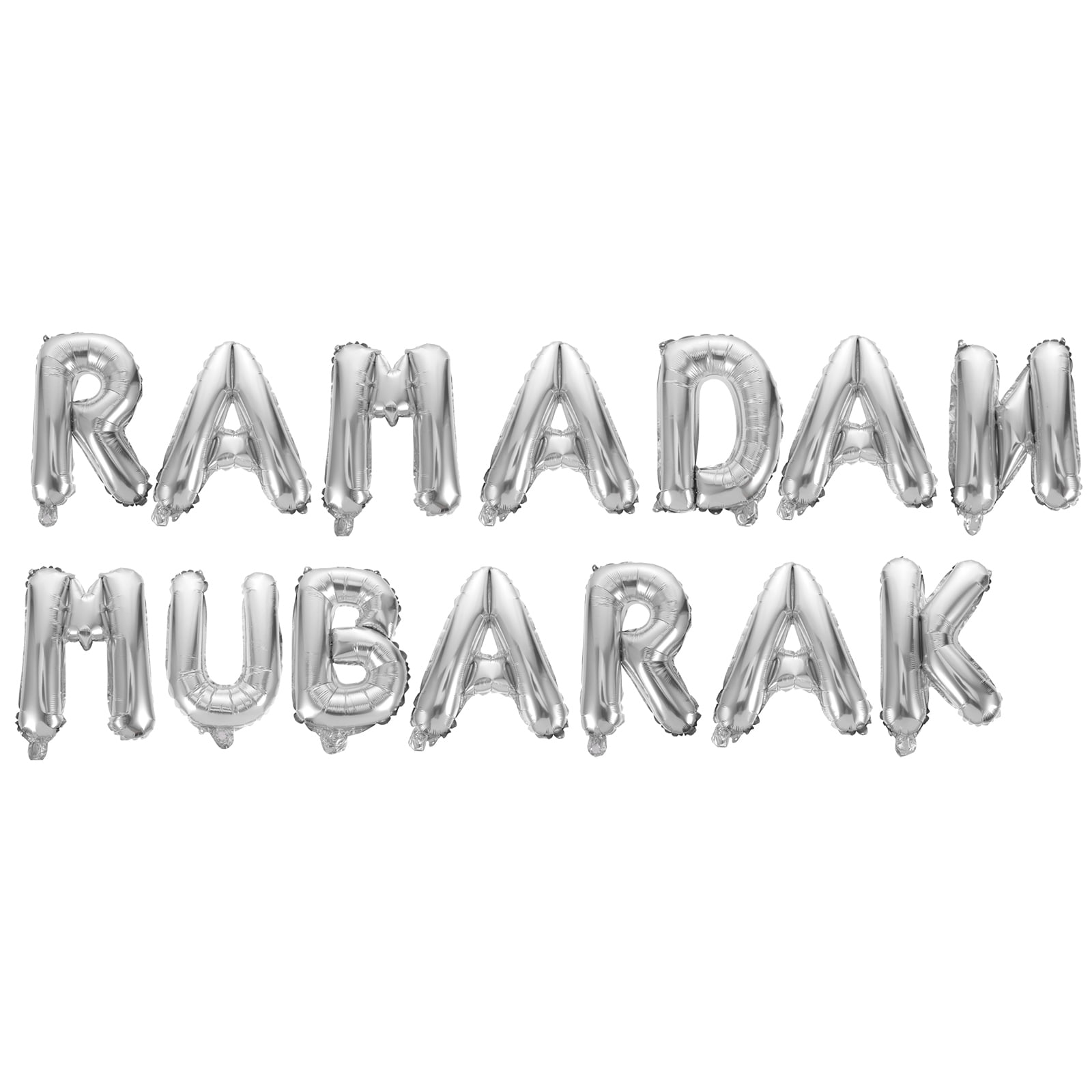 Letter Balloons Decor Eid Gold Ramadan Mubarak Yellow Islamic Party