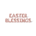 thumbnail image 1 of Letter Balloons - EASTER BLESSINGS 16" Inch Alphabet Letters Foil Mylar Balloon Easter Party Banner (Rose Gold), 1 of 5