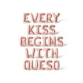 thumbnail image 1 of Letter Balloons - EVERY KISS BEGINS WITH QUESO 16" Inch Alphabet Letters Foil Mylar Balloon Cinco de Mayo Party Banner (Rose Gold), 1 of 5