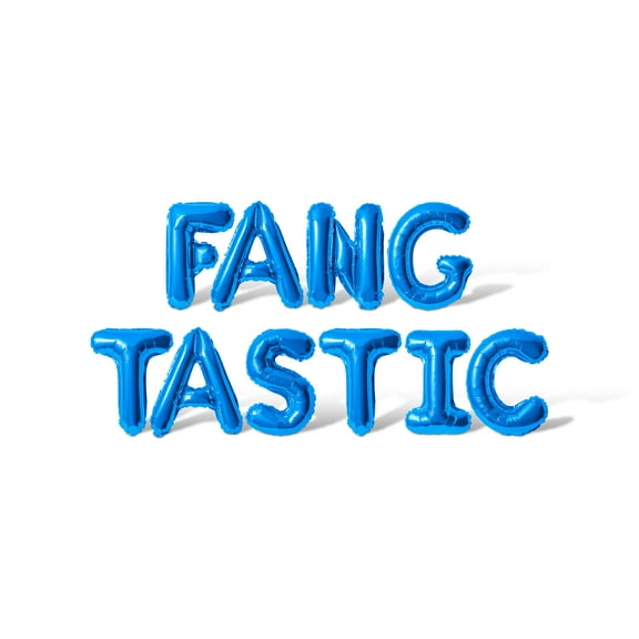 Letter Balloons - FANG TASTIC 16" Inch Alphabet Letters Foil Mylar Balloon Halloween Party Banner (Blue)