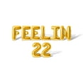thumbnail image 1 of Letter Balloons - FEELIN 22 16" Inch Alphabet Letters Foil Mylar Balloon Birthday Party Banner (Gold), 1 of 5