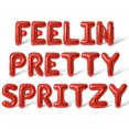 thumbnail image 1 of Letter Balloons - FEELIN PRETTY SPRITZY 16" Inch Alphabet Letters Foil Mylar Balloon Bachelorette Party Banner (Red), 1 of 5