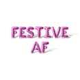 thumbnail image 1 of Letter Balloons - FESTIVE AF 16" Inch Alphabet Letters Foil Mylar Balloon Christmas Party Banner (Pink), 1 of 5