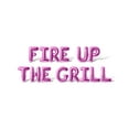 thumbnail image 1 of Letter Balloons - FIRE UP THE GRILL 16" Inch Alphabet Letters Foil Mylar Balloon 4th of July Party Banner (Pink), 1 of 5