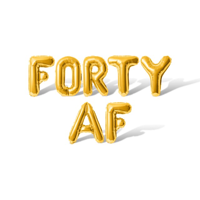 Letter Balloons - FORTY AF 16