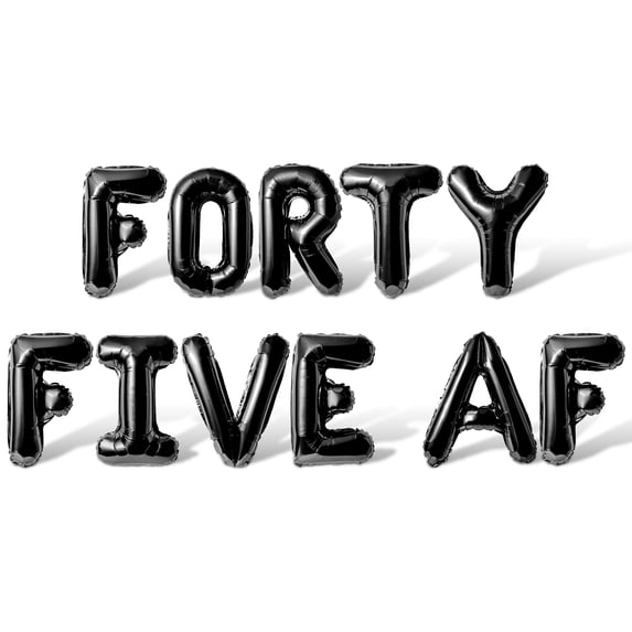 Letter Balloons - FORTY FIVE AF 16