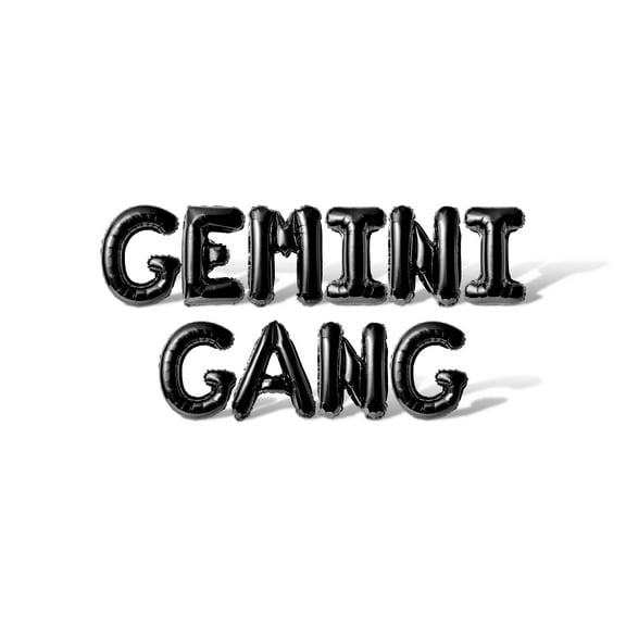 Letter Balloons - GEMINI GANG 16" Inch Alphabet Letters Foil Mylar Balloon Birthday Party Banner (Black)