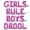 thumbnail image 1 of Letter Balloons - GIRLS RULE BOYS DROOL 16" Inch Alphabet Letters Foil Mylar Balloon Girls Night Party Banner (Pink), 1 of 5