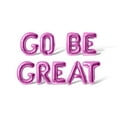 thumbnail image 1 of Letter Balloons - GO BE GREAT 16" Inch Alphabet Letters Foil Mylar Balloon Graduation Day Party Banner (Pink), 1 of 5