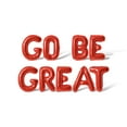 thumbnail image 1 of Letter Balloons - GO BE GREAT 16" Inch Alphabet Letters Foil Mylar Balloon Graduation Day Party Banner (Red), 1 of 5
