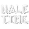 thumbnail image 1 of Letter Balloons - HALF TIME 16" Inch Alphabet Letters Foil Mylar Balloon Game Day Party Banner (White), 1 of 5
