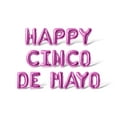 thumbnail image 1 of Letter Balloons - HAPPY CINCO DE MAYO 16" Inch Alphabet Letters Foil Mylar Balloon Cinco de Mayo Party Banner (Pink), 1 of 5